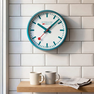 Wall Clock, 25 cm, Transformative Teal, Limited Edition