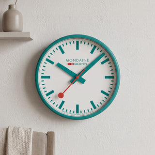Wall Clock, 25 cm, Transformative Teal, Limited Edition