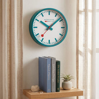 Wall Clock, 25 cm, Transformative Teal, Limited Edition