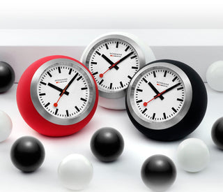 Globe Clock, 60 mm, White