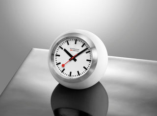 Globe Clock, 60 mm, White