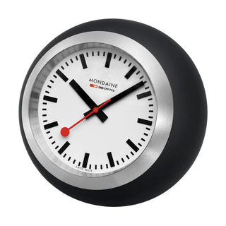 Globe Clock, 60 mm, Black