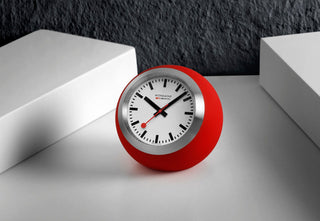 Globe Clock, 60 mm, Red