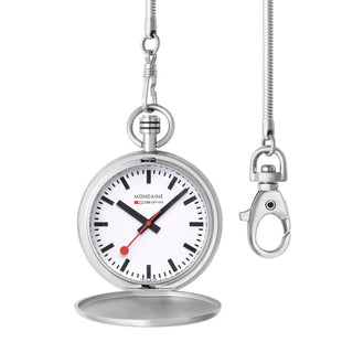 Pocket Watch, Special Edition, Brushed Steel, 48 mm