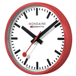 Wall clock, 25cm, Red Wall Clock