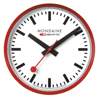 Wall clock, 25cm, Red Wall Clock