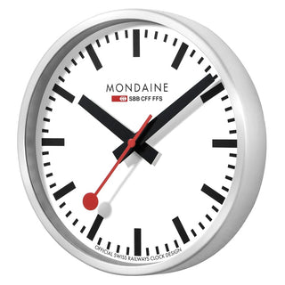 Wall Clock, 25cm, Silver