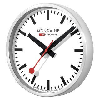 Wall clock, 40cm, Silver Wall Clock
