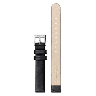 EVO2, Polished Steel, 26 mm, Black Vegan Leather