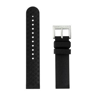 Black Rubber Strap - 20 mm