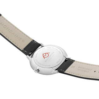 Doppio Solar Skeleton, Polished Steel, 41 mm, Vegan Grape Leather