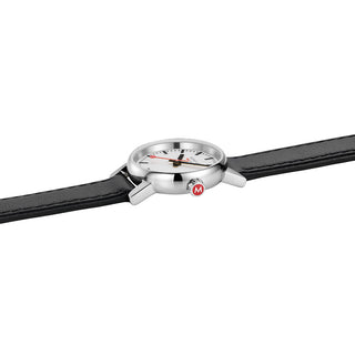 Evo2, Black Leather Watch, 26 mm
