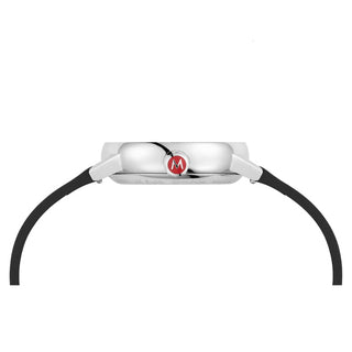 EVO2 Automatic, Polished Steel, 35 mm, Black Vegan Leather