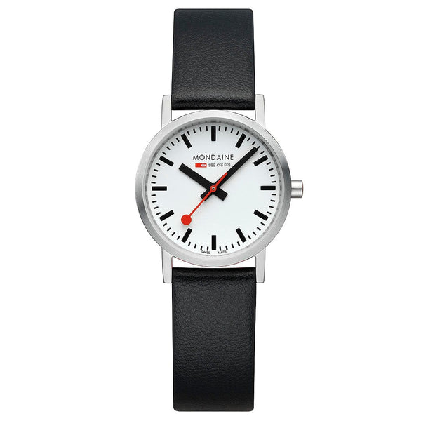 Classic, 30 mm, Black Vegan Watch